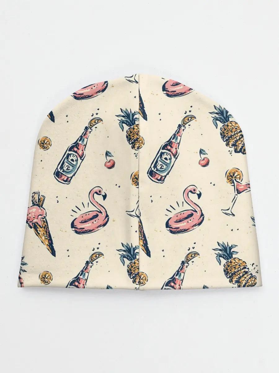 Детская шапка / Винтажный Гавайский Рисунок