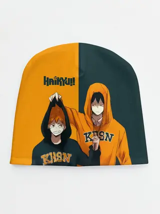 Детская шапка / Хината и Кагеяма из Карасуно