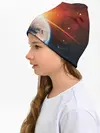 Детская шапка / Космос земля 3D