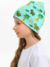 Детская шапка / черепашки и пальмы