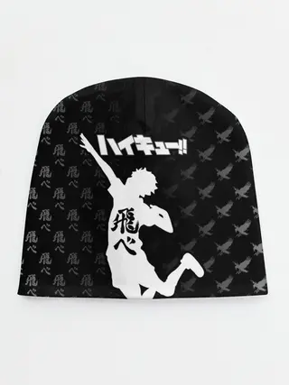 Детская шапка / Fly high иероглифами | Haikyuu!!
