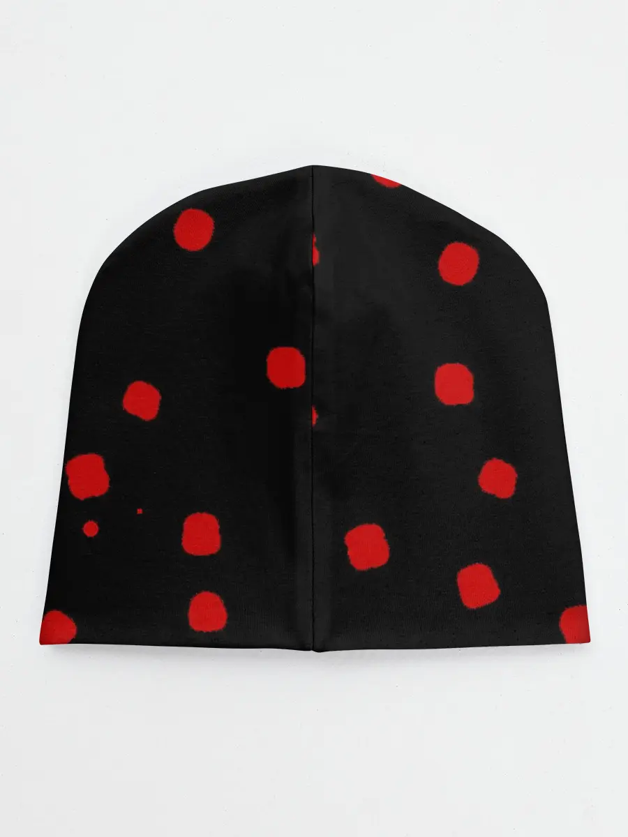 Детская шапка / Japanese characters and a face