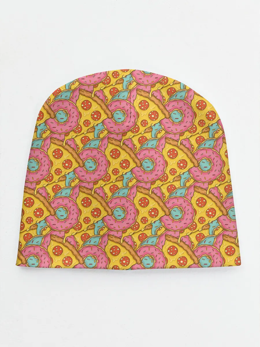 Детская шапка / Пицца и пончики