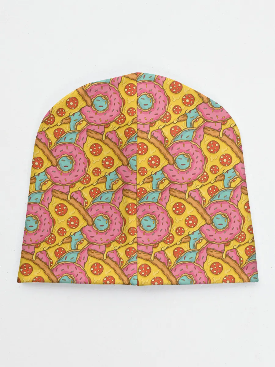 Детская шапка / Пицца и пончики