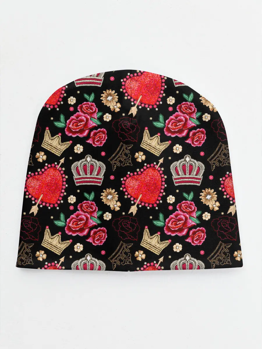 Детская шапка / Корона и розы
