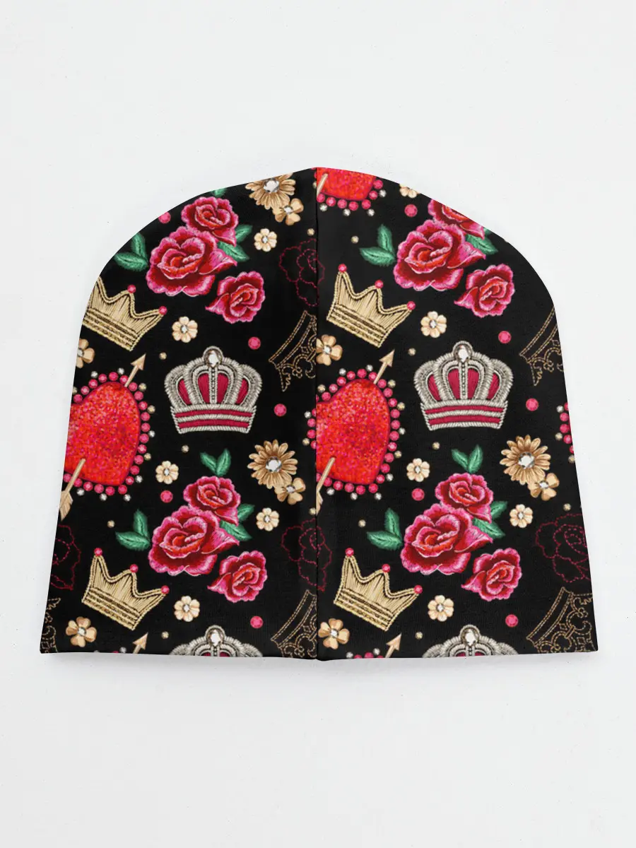 Детская шапка / Корона и розы