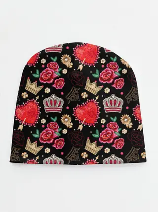 Детская шапка / Корона и розы