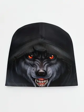 Детская шапка / СЕРЫЙ ВОЛК 3D