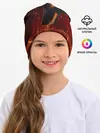 Детская шапка / ОГНЕНЫЙ ВОЛК, 3d