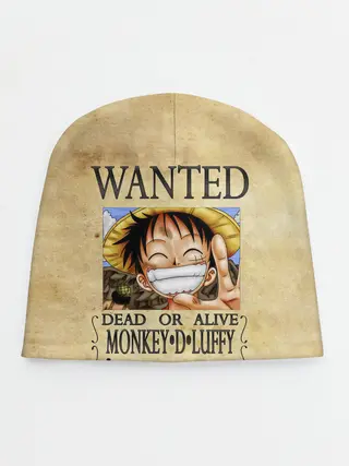 Детская шапка / Манки Д. Луффи в розыске One Piece