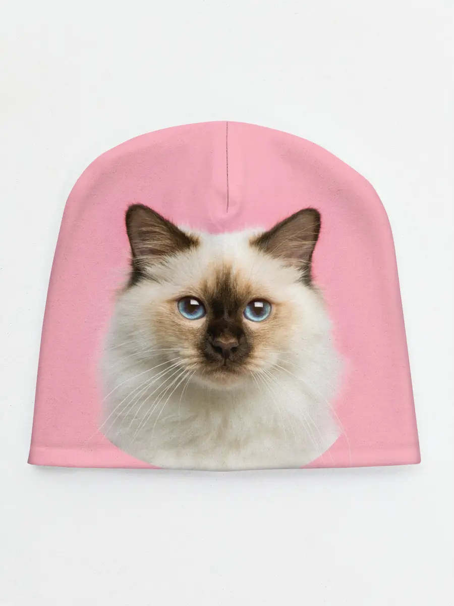 Детская шапка / Пушистый кот