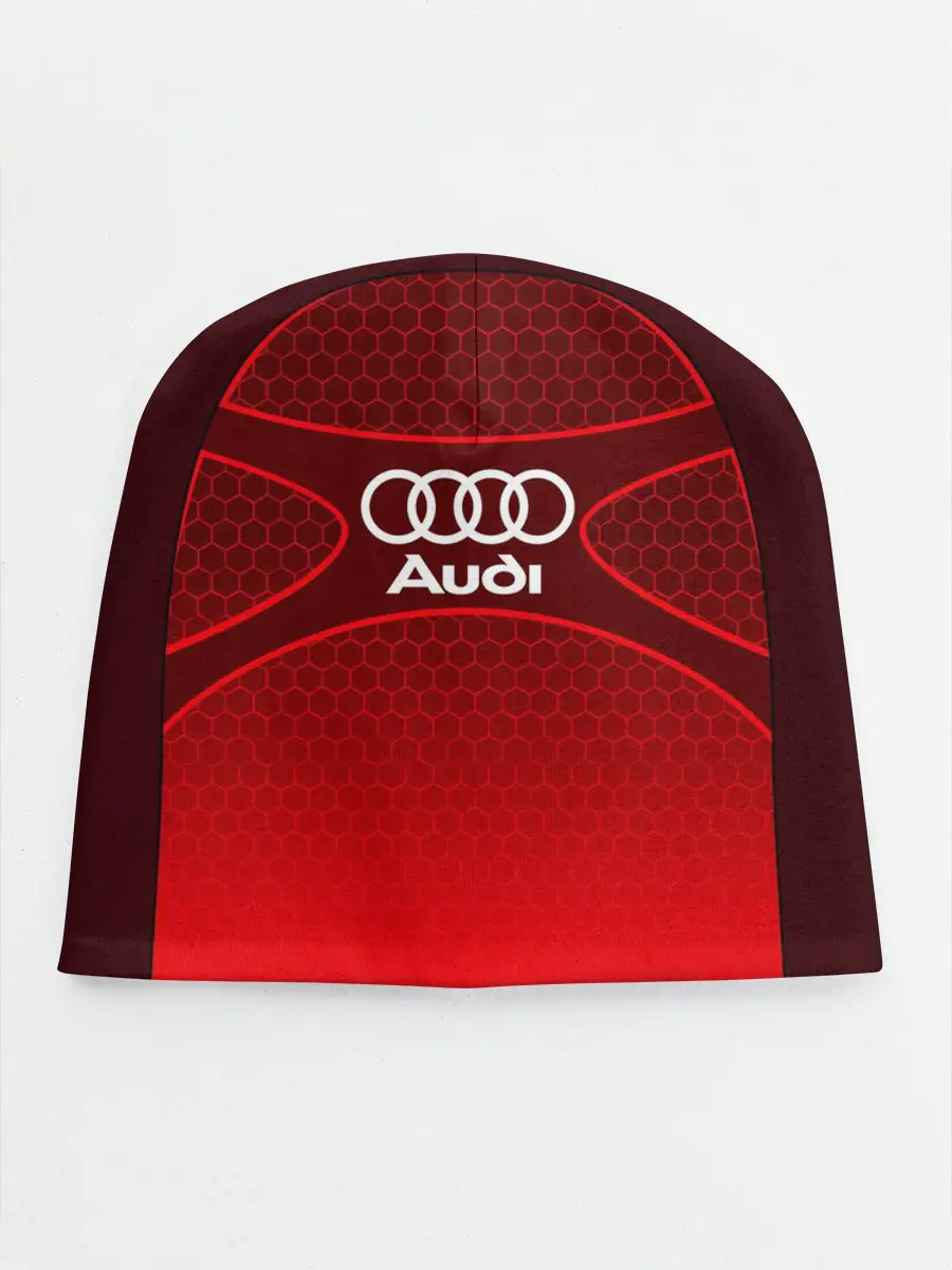 Детская шапка / AUDI красная сетка