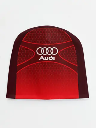 Детская шапка / AUDI красная сетка