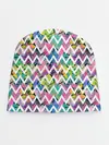 Детская шапка / Кривая линия и цветы