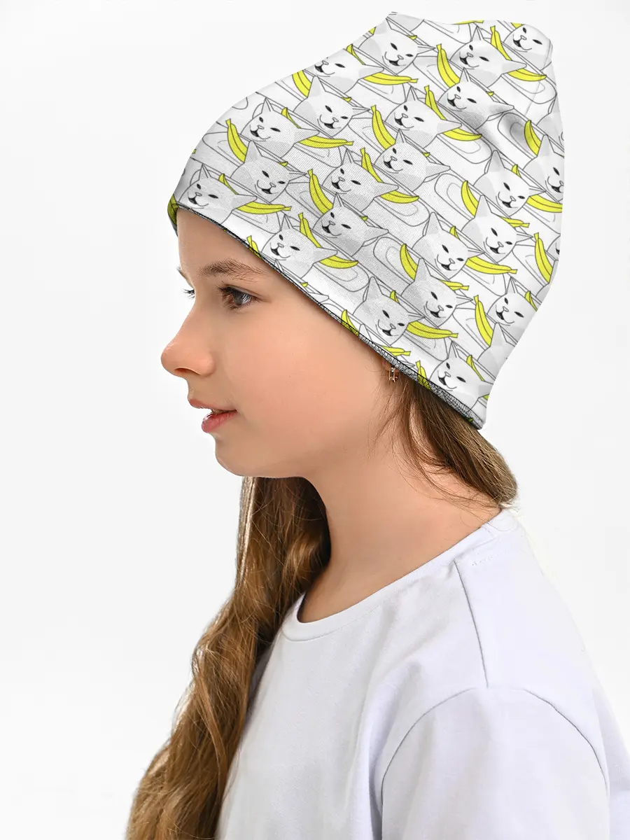 Детская шапка / Кот с бананом