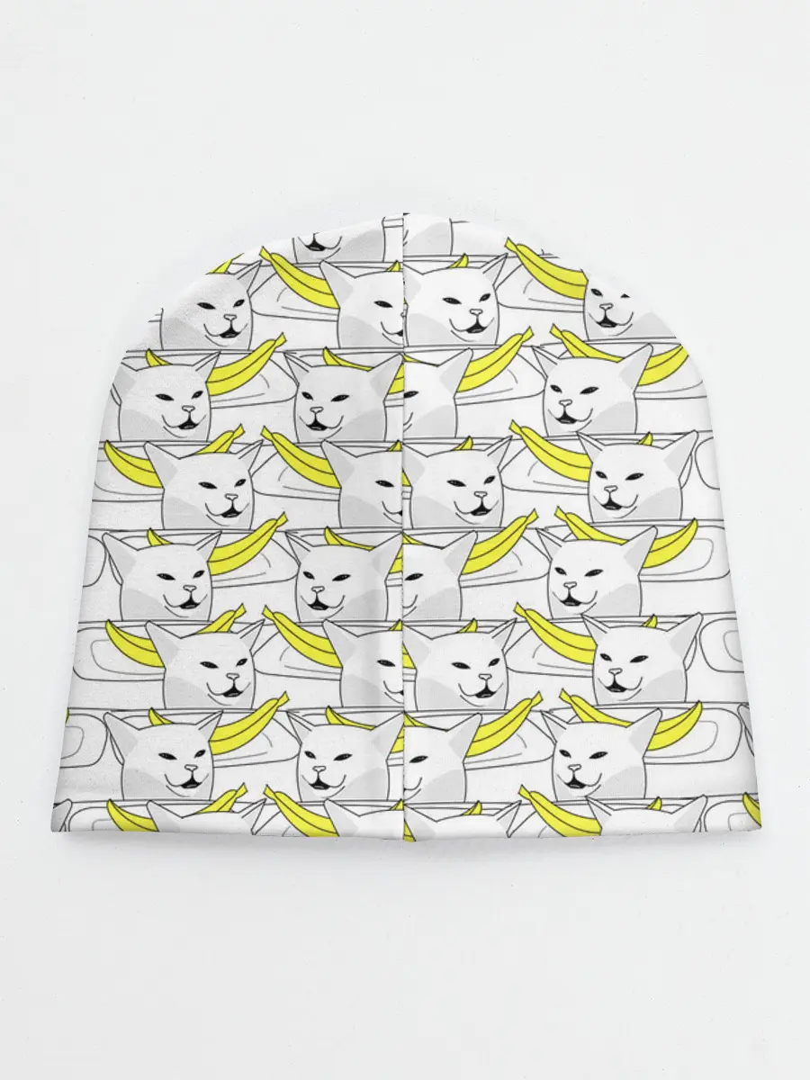 Детская шапка / Кот с бананом