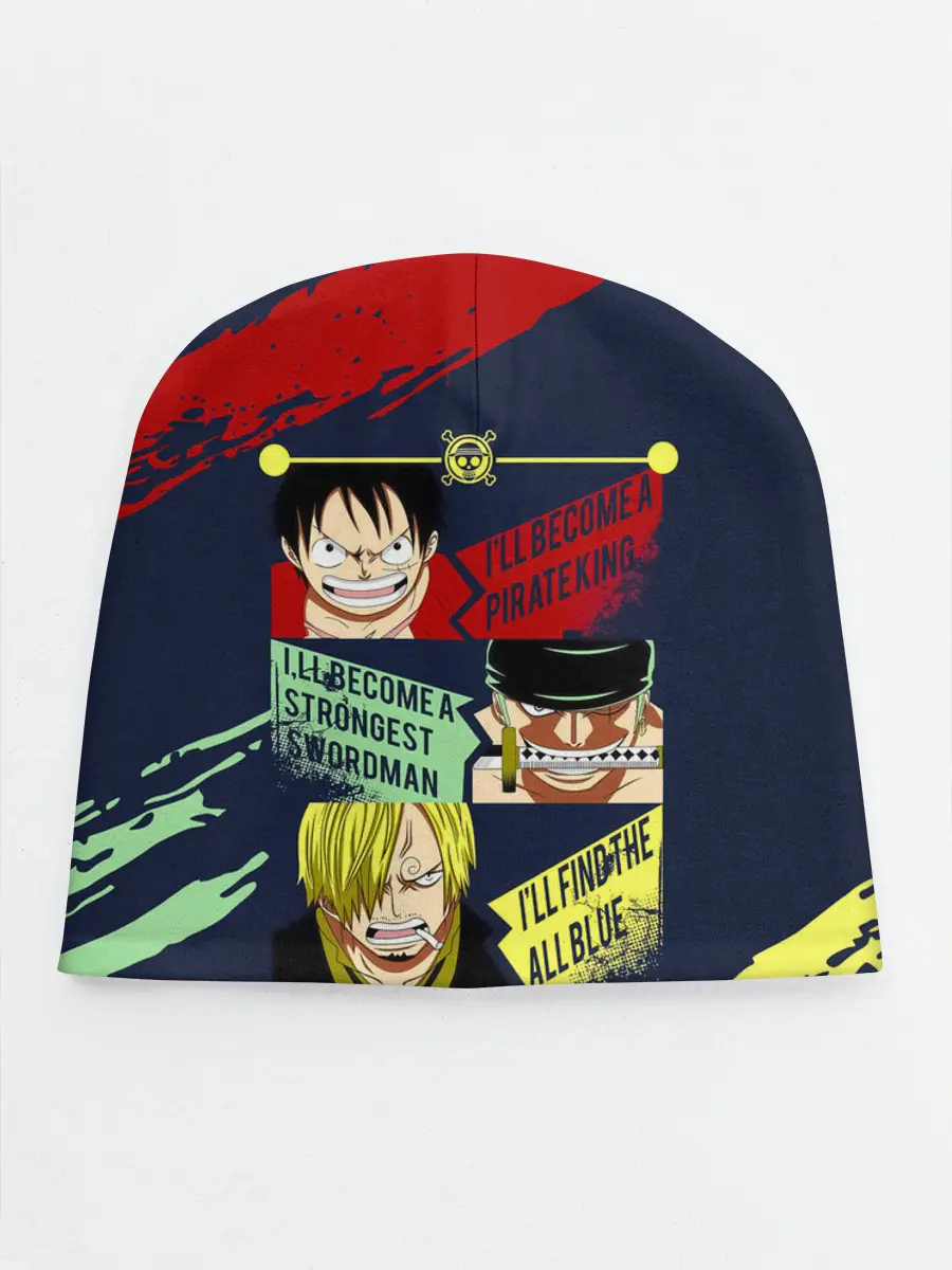Детская шапка / Луффи, Зоро и Санджи One Piece