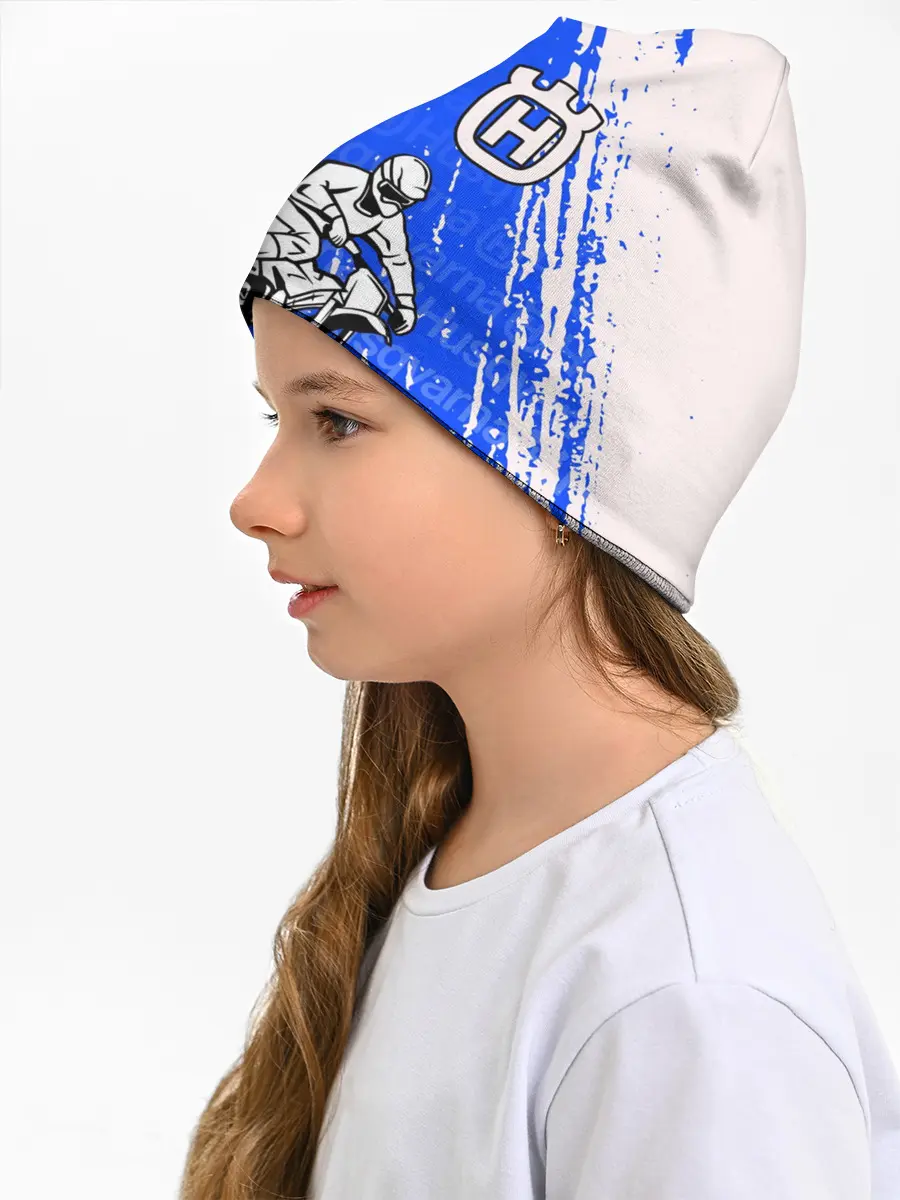 Детская шапка / HUSQVARNA / ХУСКВАРНА / BLUE