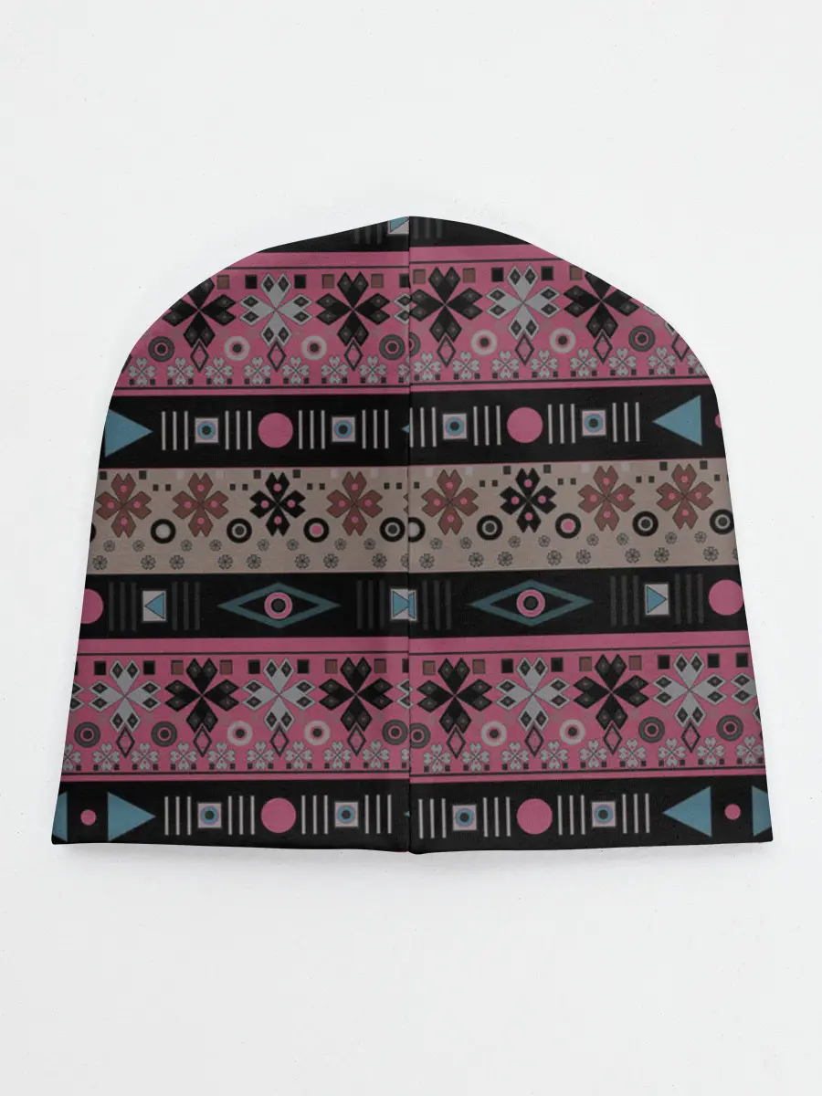 Детская шапка / Этнический полосатый орнамент