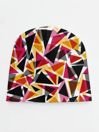 Детская шапка / Разноцветные треугольники