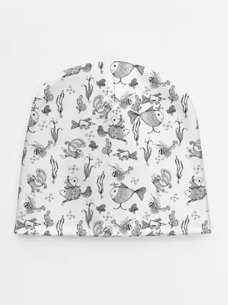 Детская шапка / Рисованные сказочные рыбки