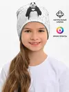 Детская шапка / Панда Любовь Сердце Брызги