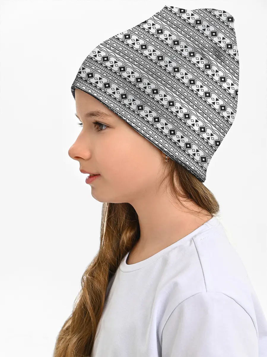 Детская шапка / Геометрический узор