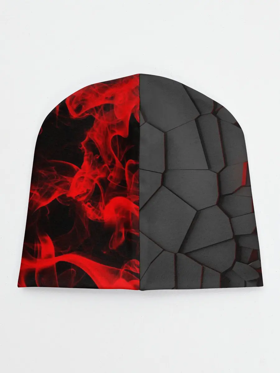 Детская шапка / 3Д Разлом | 3D Плиты и огонь