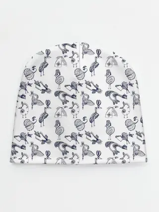 Детская шапка / Скетч сказочные птицы