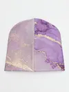 Детская шапка / Сиреневые разводы краски