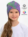 Детская шапка / Неоновый абстрактный узор