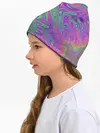 Детская шапка / Неоновый абстрактный узор