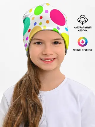 Детская шапка / Polka dot