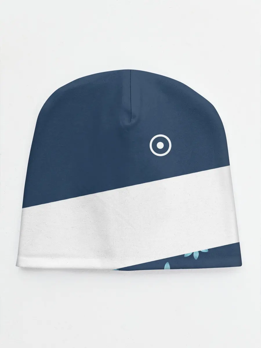 Детская шапка / Стильная с цветами