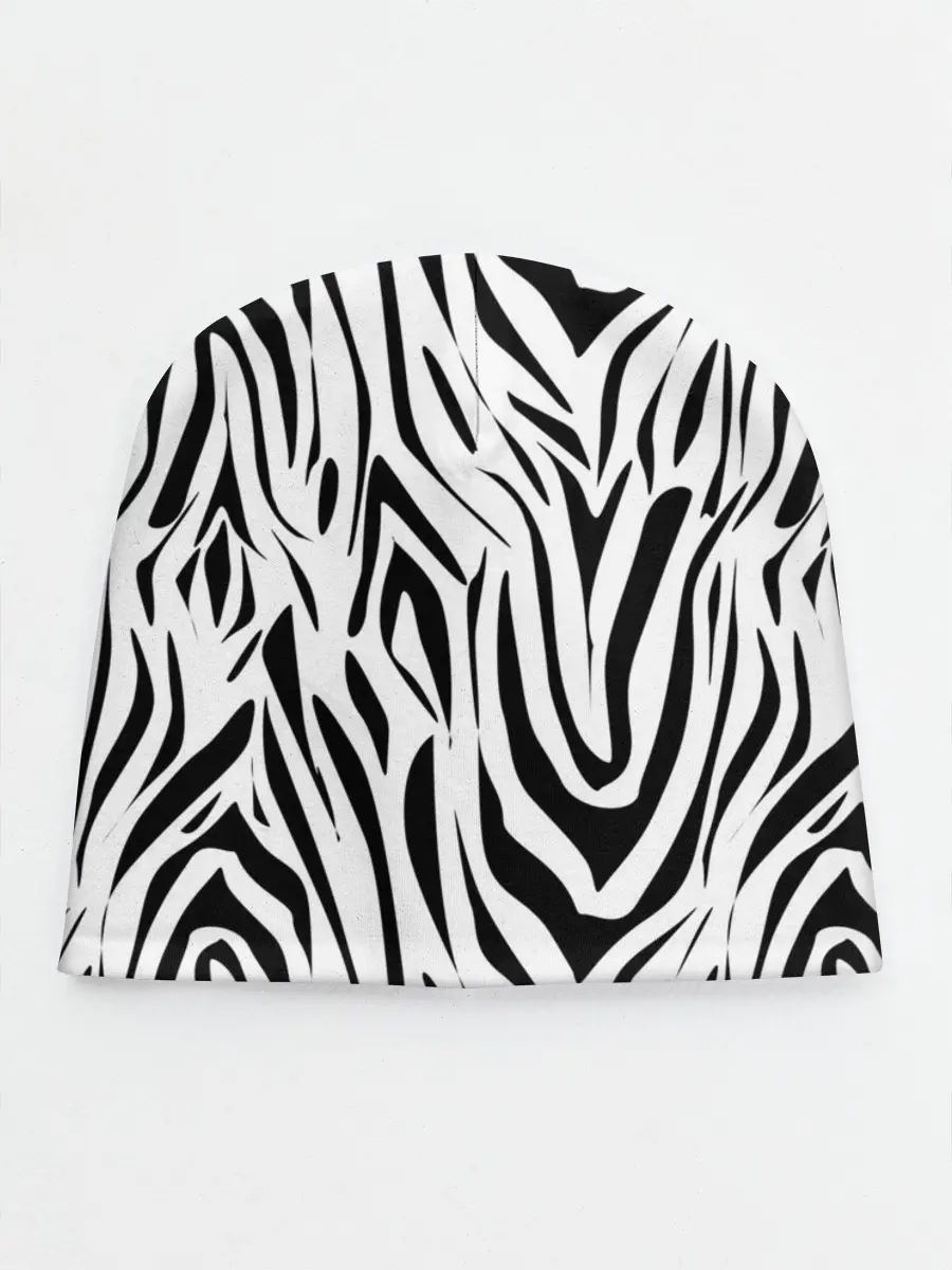 Детская шапка / Черно-белая зебра