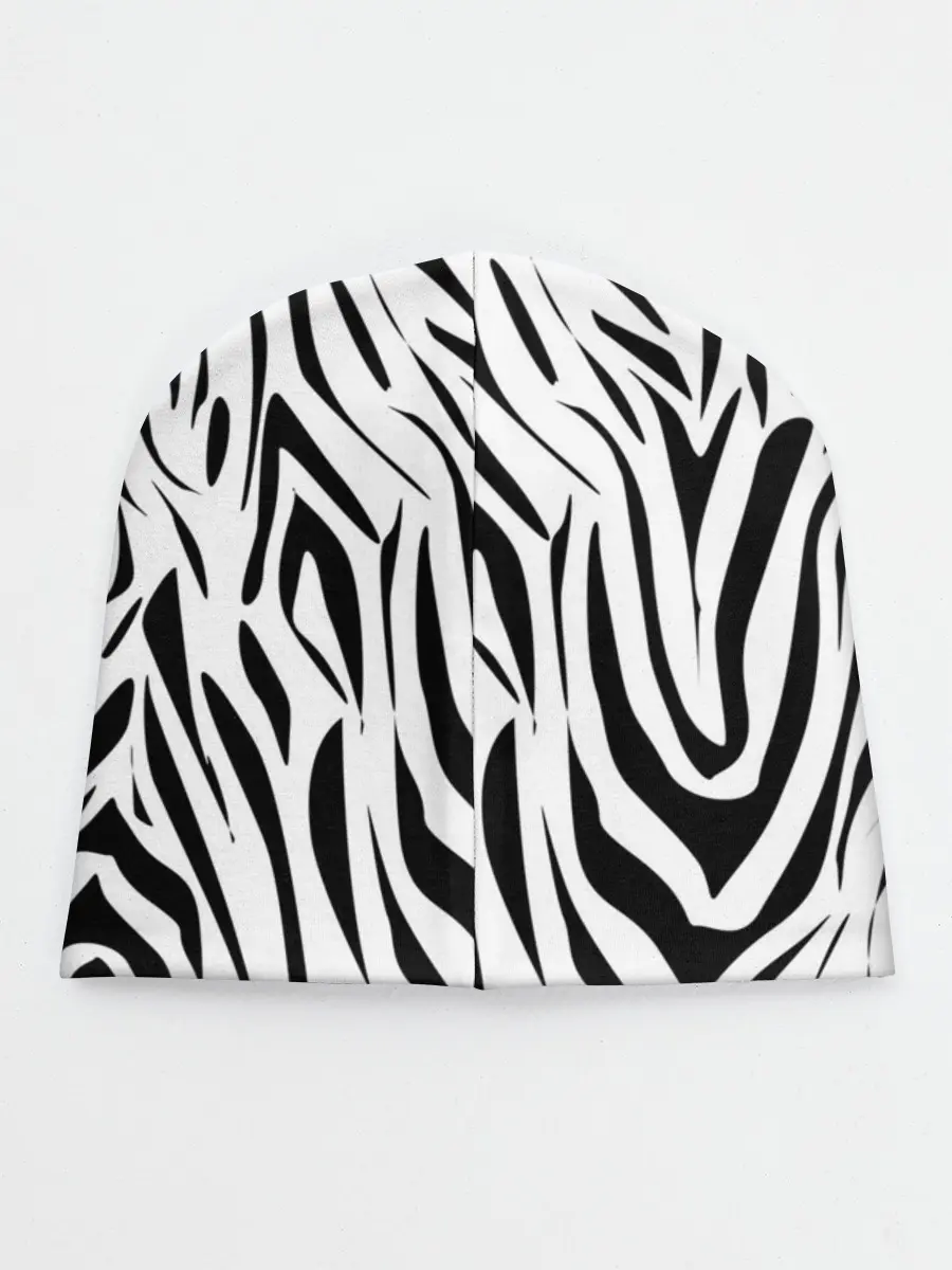 Детская шапка / Черно-белая зебра