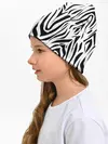 Детская шапка / Черно-белая зебра