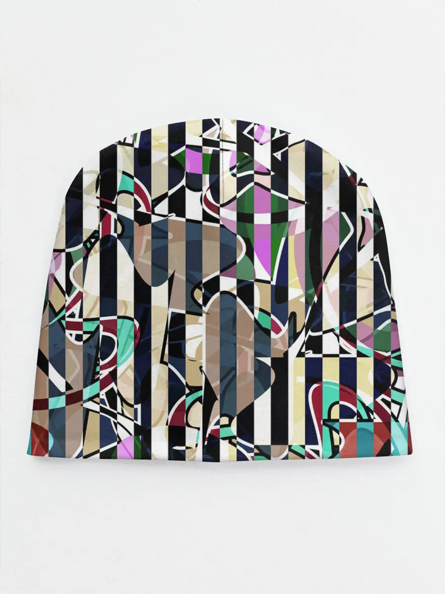 Детская шапка / Полосатый абстрактный узор