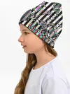 Детская шапка / Полосатый абстрактный узор