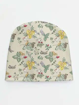 Детская шапка / Зайчики с Цветочками