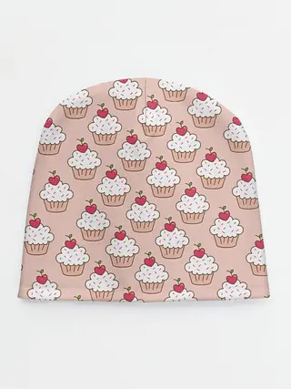 Детская шапка / Вишенка на кексе