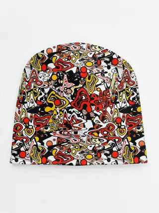 Детская шапка / Абстрактный разноцветный узор