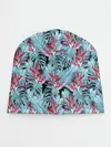 Детская шапка / Розово-голубой тропический