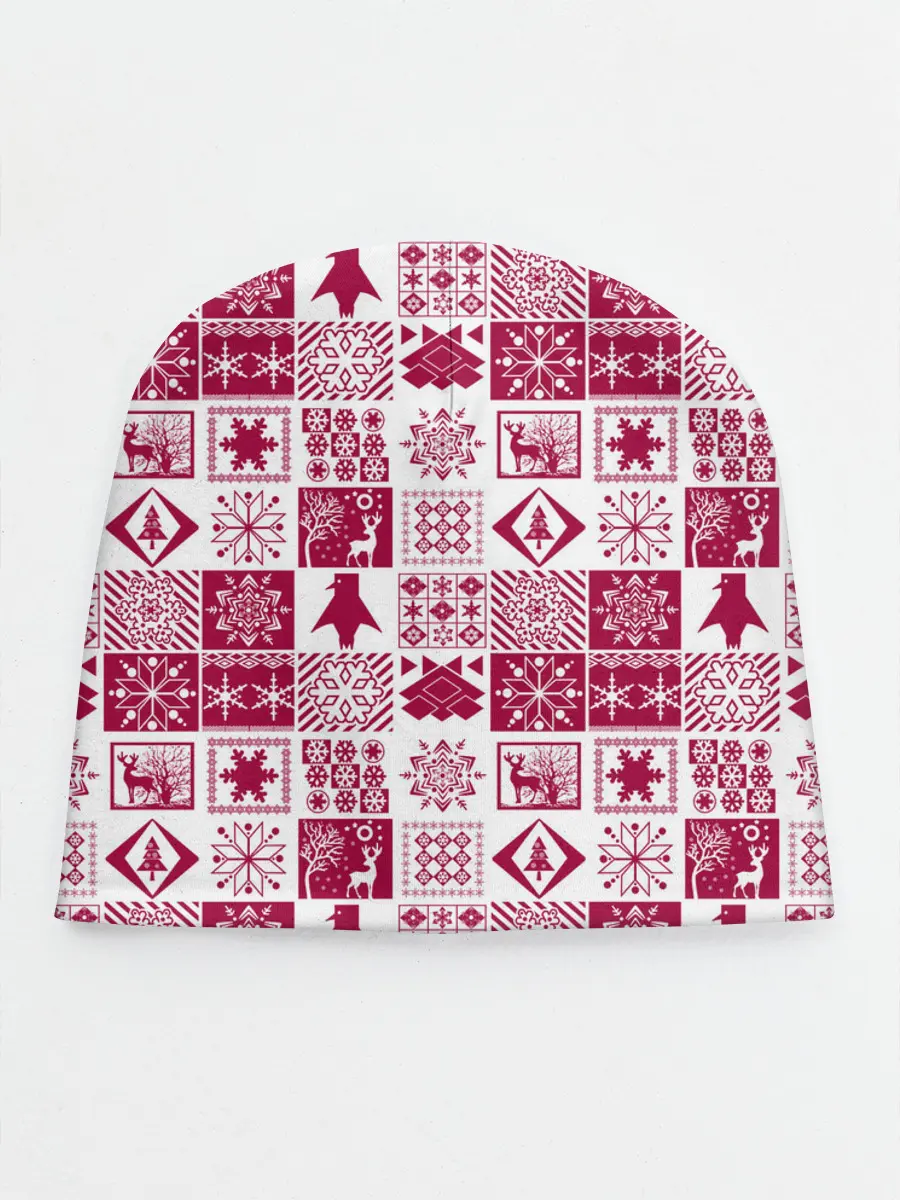 Детская шапка / Новогодний рождественский узор