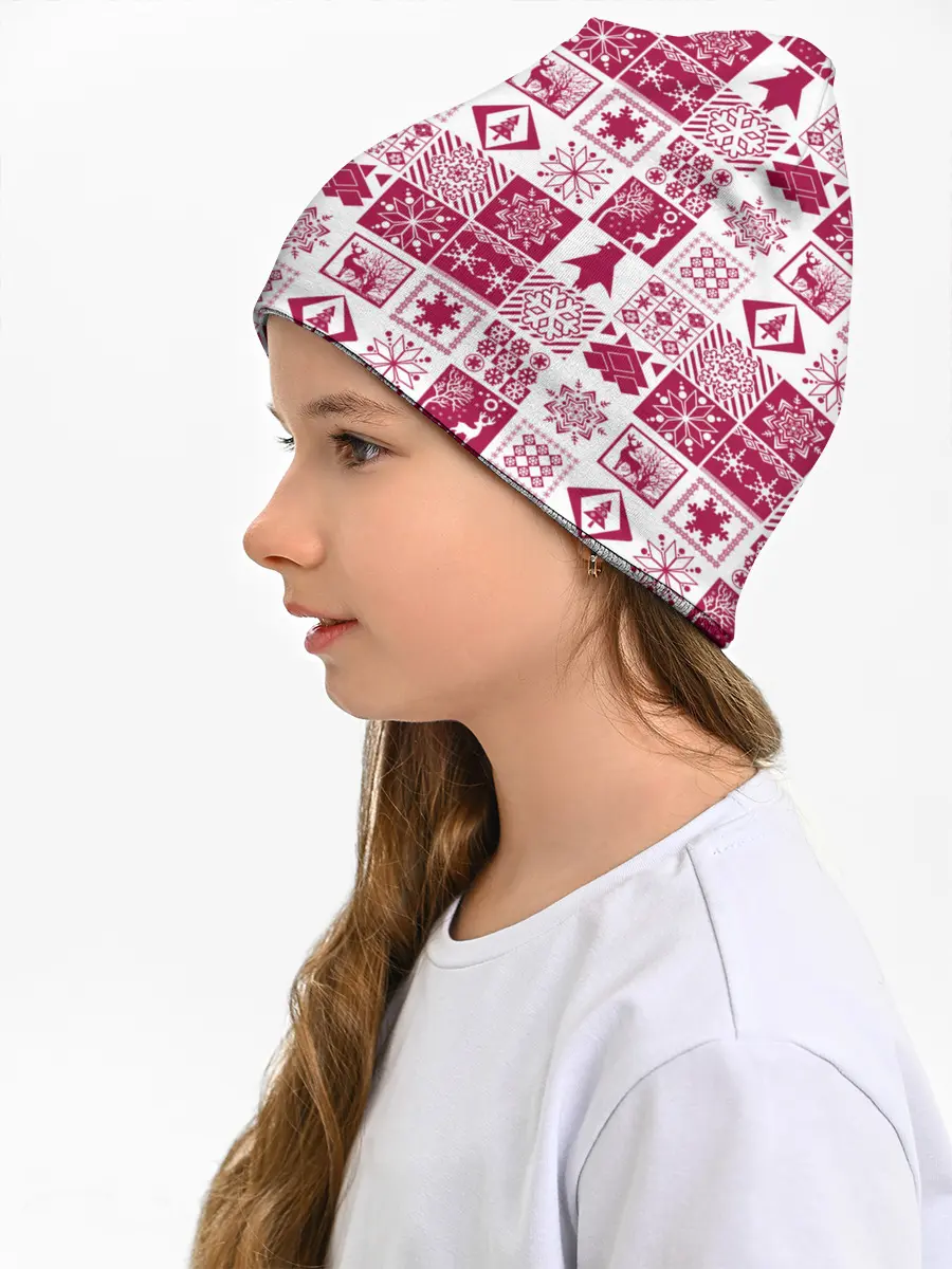 Детская шапка / Новогодний рождественский узор