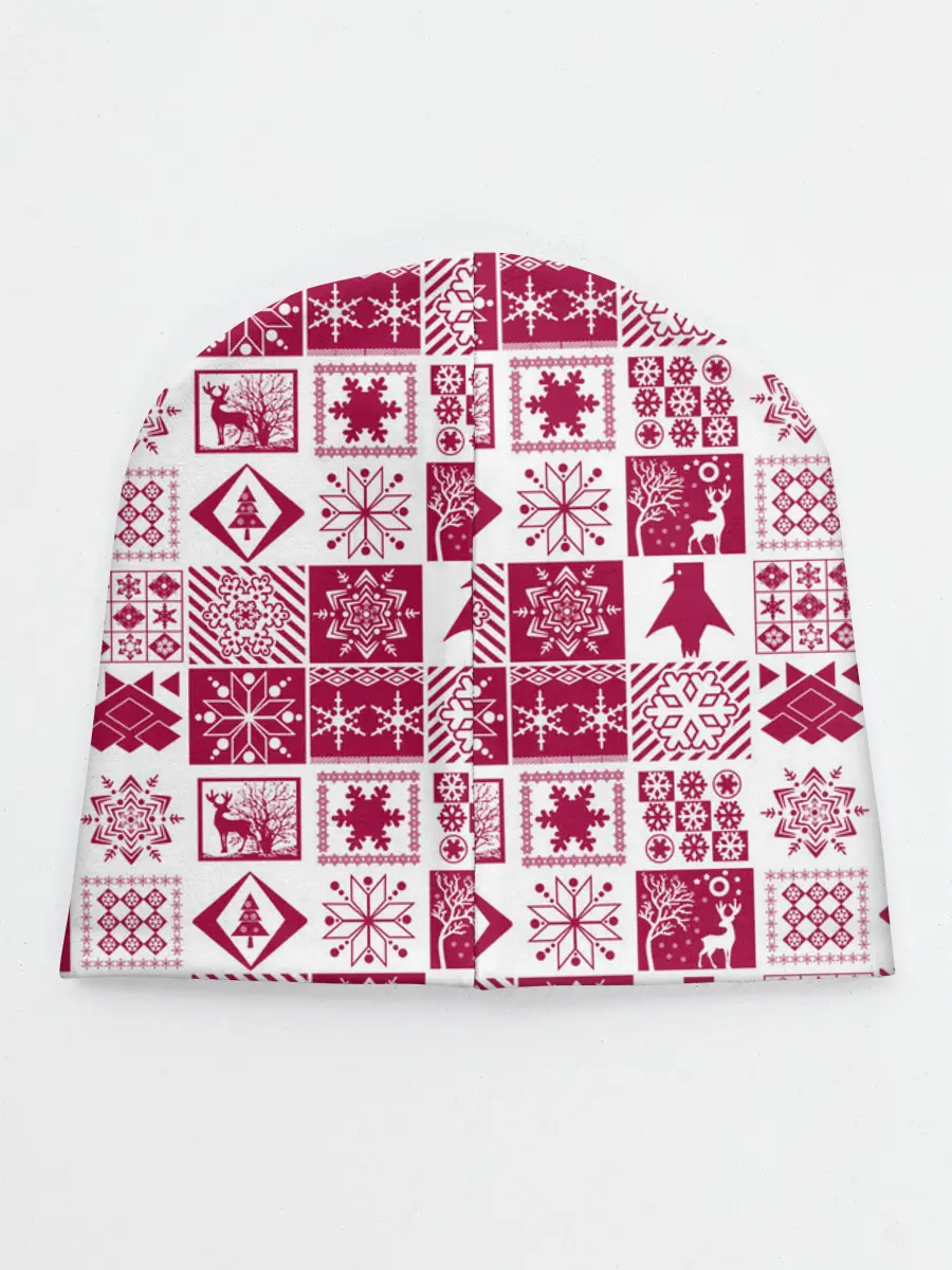 Детская шапка / Новогодний рождественский узор