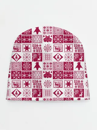 Детская шапка / Новогодний рождественский узор