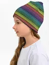 Детская шапка / Этнический радужный орнамент