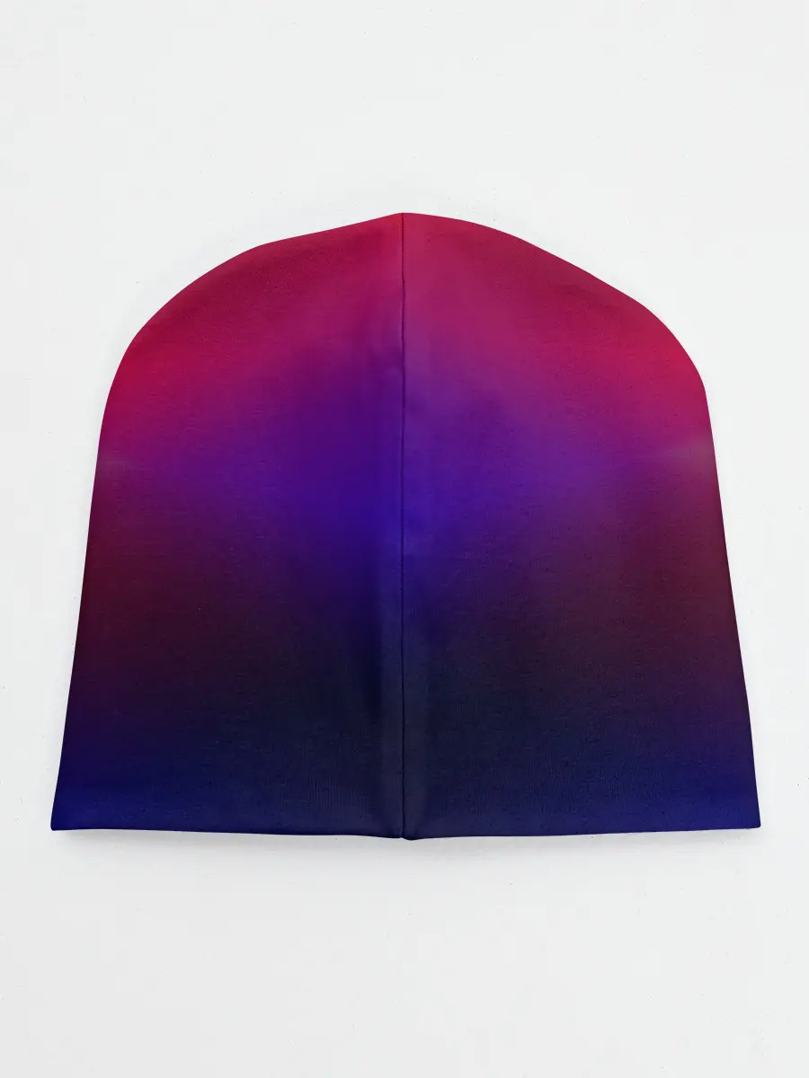 Детская шапка / Размытый оранжево-фиолетовый
