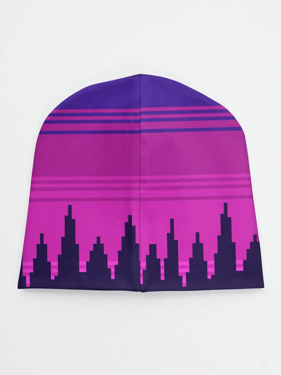 Детская шапка / Сиреноголовый Пиксельный Город